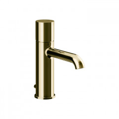 GESSI HABITO UNITO Смеситель для раковины на 1 отверстие, однорычажный, в комплекте с донным клапаном, цвет Brass PVD
