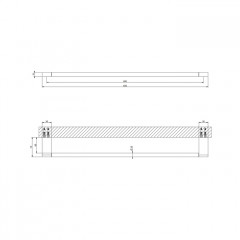 GESSI Origini Полотенцедержатель, 60 см, цвет хром