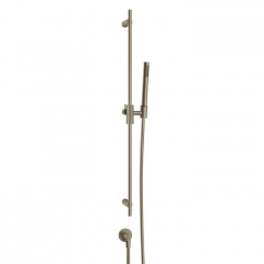 Gessi Anello Штанга в комплекте с душевой лейкой, шланг 1,50 м и вывод воды, цвет Finox Brushed Nickel