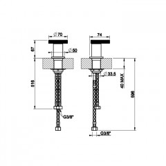 Gessi Anello Рычаг удаленного управления, цвет: хром