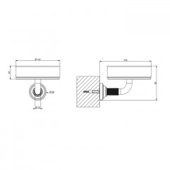 GESSI VENTI20 Мыльница подвесная, цвет белый, фурнитура Brass PVD
