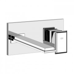 Gessi Eleganza Встраиваемый однорычажный смеситель для раковины, без донного клапана, с изливом (внешняя часть), цвет: хром