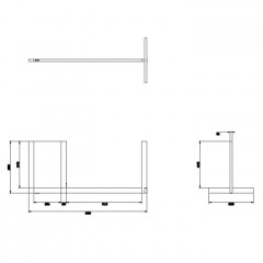 GESSI INVERSO ACCESSORIES Напольный держатель для полотенец, цвет: Warm Bronze Br PVD