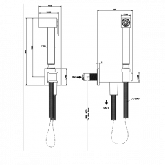 Gessi Eleganza Гигиенический душ, цвет: хром