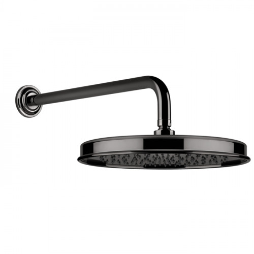GESSI VENTI20 Верхний душ 328 мм., с настенным держателем 389 мм., цвет Black Metal PVD