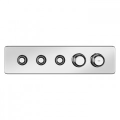 GESSI HI-FI ECLECTIC Смеситель для душа настенный встраиваемый, термостатический, с 3 запорными кнопками, цвет Хром