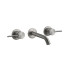 GESSI 316 Встраиваемый смеситель с изливом 146-126мм (внешние части), цвет: steel brushed