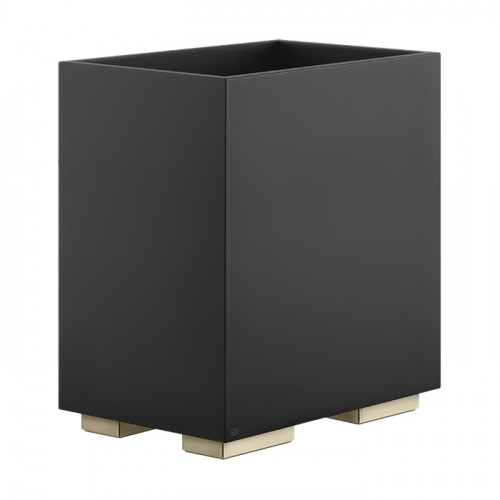 GESSI INVERSO ACCESSORIES Корзина для мусора черная, цвет: Warm Bronze Br PVD