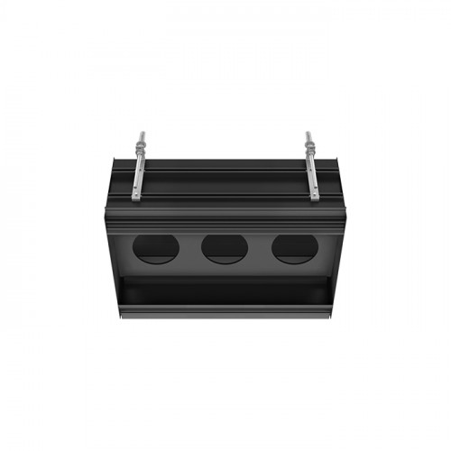 GESSI BINARIO Профиль линейный 670 мм., для 3 модулей, установка Easy-Fix, цвет Black XL