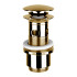 Gessi Донный клапан Stop&Go для раковины с переливом, цвет Gold PVD