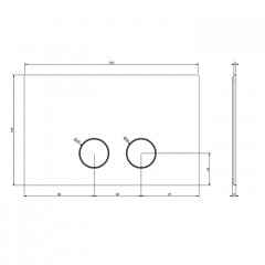 GESSI Клавиша смыва для унитаза, двойная, для систем инсталляций Geberit Sigma8 и Sigma12, цвет Brushed Brass PVD