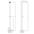 GESSI OUTDOOR Душевая стойка для установки на улице, напольная, на 1 выход, без ручки и верхнего душа, внешняя часть, цвет Corten