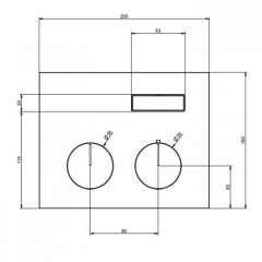 Gessi Hi-Fi Термостат для душа, 1 источник (внешняя часть), цвет: хром