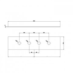 GESSI 316 Пластина на 4 отверстия для монтажного бокса, цвет: steel brushed