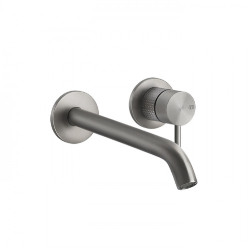 GESSI 316 Встраиваемый смеситель для раковины с изливом 200-170мм (внешняя часть), цвет: steel brushed