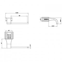 Gessi Mimi Держатель для туалетной бумаги вертикальный/горизонтальный, цвет: золото (НЕ производится!)