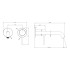 GESSI 316 Встраиваемый смеситель с изливом 210-180мм (внешние части), цвет: Black XL