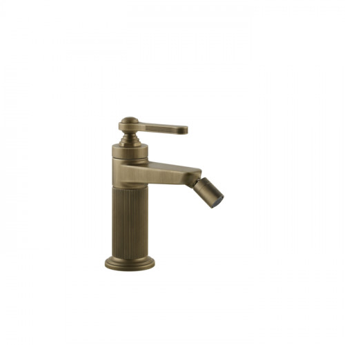 GESSI VENTI20 Смеситель для биде на 1 отверстие, однорычажный, в комплекте с донным клапаном, цвет Antique Brass