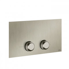 GESSI VENTI20 Клавиша смыва для унитаза двойная, для инсталляций Viega, цвет Finox Brushed Nickel
