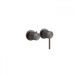 GESSI 316 Встраиваемый смеситель, на 2 источника (внешняя часть), цвет: Black Metal Brushed PVD