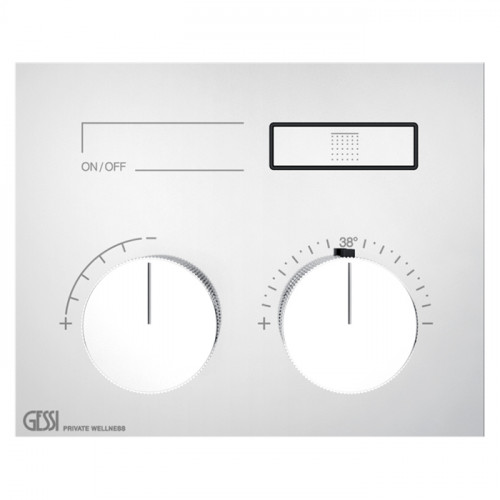 Gessi Hi-Fi Термостат для душа, 1 источник (внешняя часть), цвет: хром