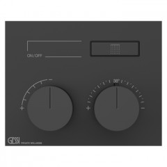 Gessi Hi-Fi Термостат для душа, 1 источник (внешняя часть), цвет: Black XL