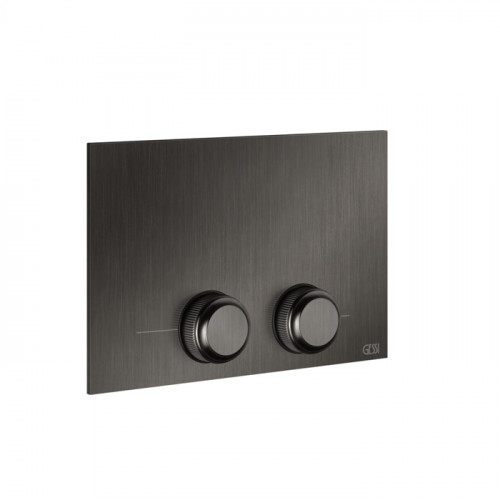 GESSI VENTI20 Клавиша смыва для унитаза двойная, для инсталляций TECE, цвет Black Metal Brushed PVD