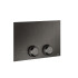 GESSI VENTI20 Клавиша смыва для унитаза двойная, для инсталляций TECE, цвет Black Metal Brushed PVD