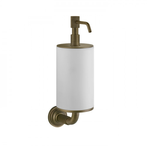 GESSI VENTI20 Дозатор для жидкого мыла подвесной, цвет белый, фурнитура Antique Brass
