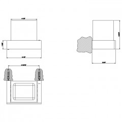 GESSI INVERSO ACCESSORIES Стакан настенный черный, цвет: Warm Bronze Br PVD