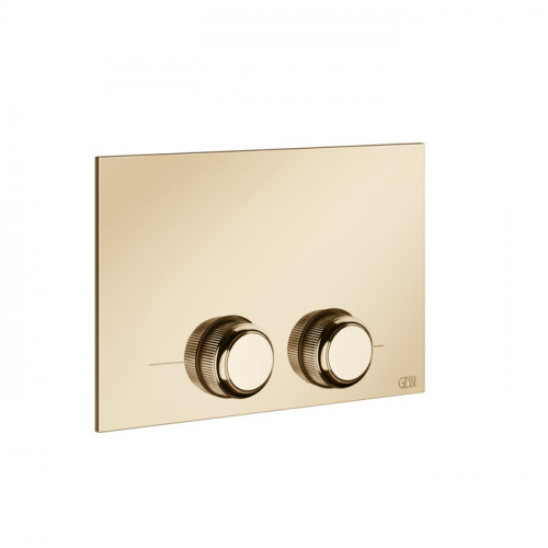 GESSI VENTI20 Клавиша смыва для унитаза двойная, для инсталляций TECE, цвет Warm Bronze PVD