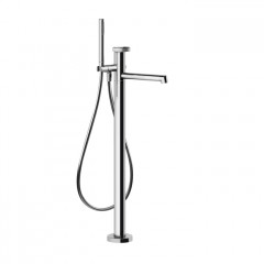 GESSI Anello Смеситель напольный для ванный, цвет Black Metal Brushed PVD(без внутренней части)