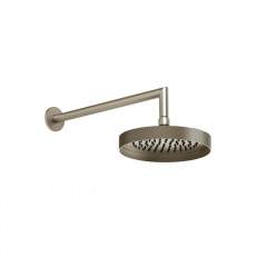 Gessi Anello/Ingranaggio Душевая головка для настенного крепления, поворотная с шарниром, D218 мм, цвет Finox Brushed Nickel