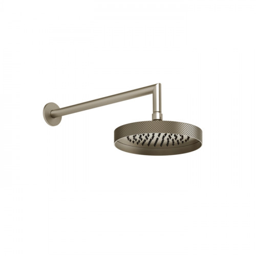 Gessi Anello/Ingranaggio Душевая головка для настенного крепления, поворотная с шарниром, D218 мм, цвет Finox Brushed Nickel