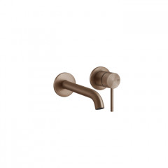 GESSI 316 Встраиваемый смеситель с изливом 210-180мм (внешние части), цвет: brushed copper pvd