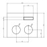 Gessi Hi-Fi Термостат для душа, 1 источник (внешняя часть), цвет: Black XL