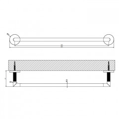 Gessi Ingranaggio Полотенцедержатель, 45 см, цвет: хром