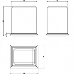 Gessi Eleganza Стакан настольный, цвет: хром/белый