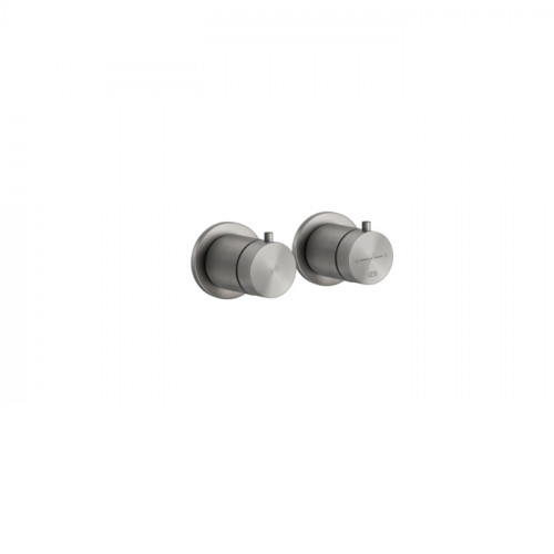 GESSI 316 Внешняя часть термост. смесителя на 1 позицию, Steel Brushed