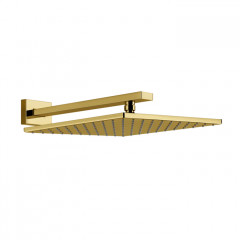 Gessi Rettangolo Верхний душ для настенного крепления 300x300мм, цвет: Gold PVD
