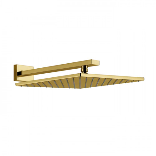 Gessi Rettangolo Верхний душ для настенного крепления 300x300мм, цвет: Gold PVD