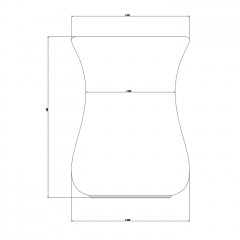 Gessi Goccia Табурет из керамики, цвет: черный