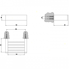 Gessi Rettangolo Полочка 14см, цвет: хром