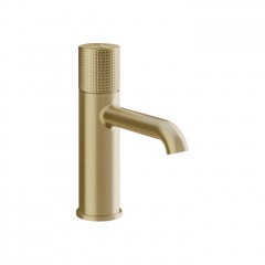 Gessi HABITO Смеситель для раковины, с донным клапаном, цвет Brass Brushed PVD