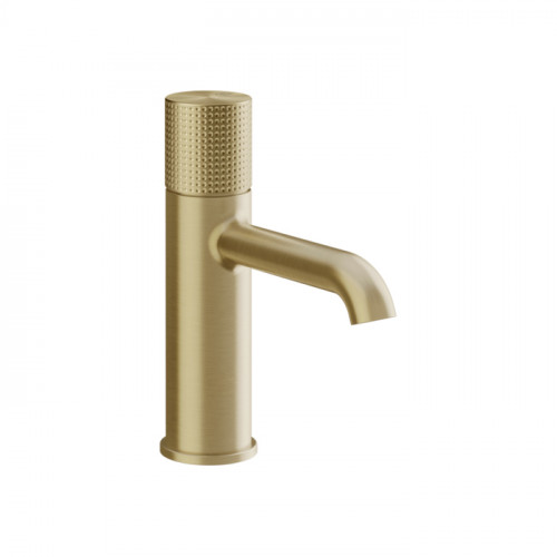 Gessi HABITO Смеситель для раковины, с донным клапаном, цвет Brass Brushed PVD