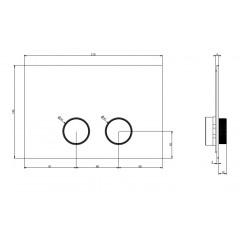 Gessi Anello Клавиши смыва Tece (TeceProfil, TeceBox)., цвет: Black Metal Brushed PVD