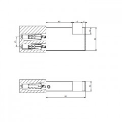 GESSI INVERSO ACCESSORIES Крючок настенный, цвет: хром