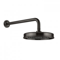 GESSI VENTI20 Верхний душ 200 мм., с настенным держателем 389 мм., цвет Black Metal Brushed PVD