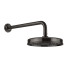 GESSI VENTI20 Верхний душ 200 мм., с настенным держателем 389 мм., цвет Black Metal Brushed PVD