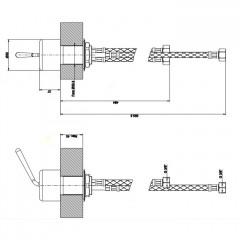 Gessi Goccia Рычаг удаленного управления, цвет: черный